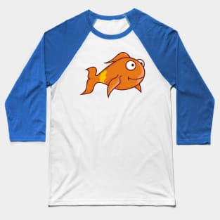 Goldfish Cartoon Baseball T-Shirt